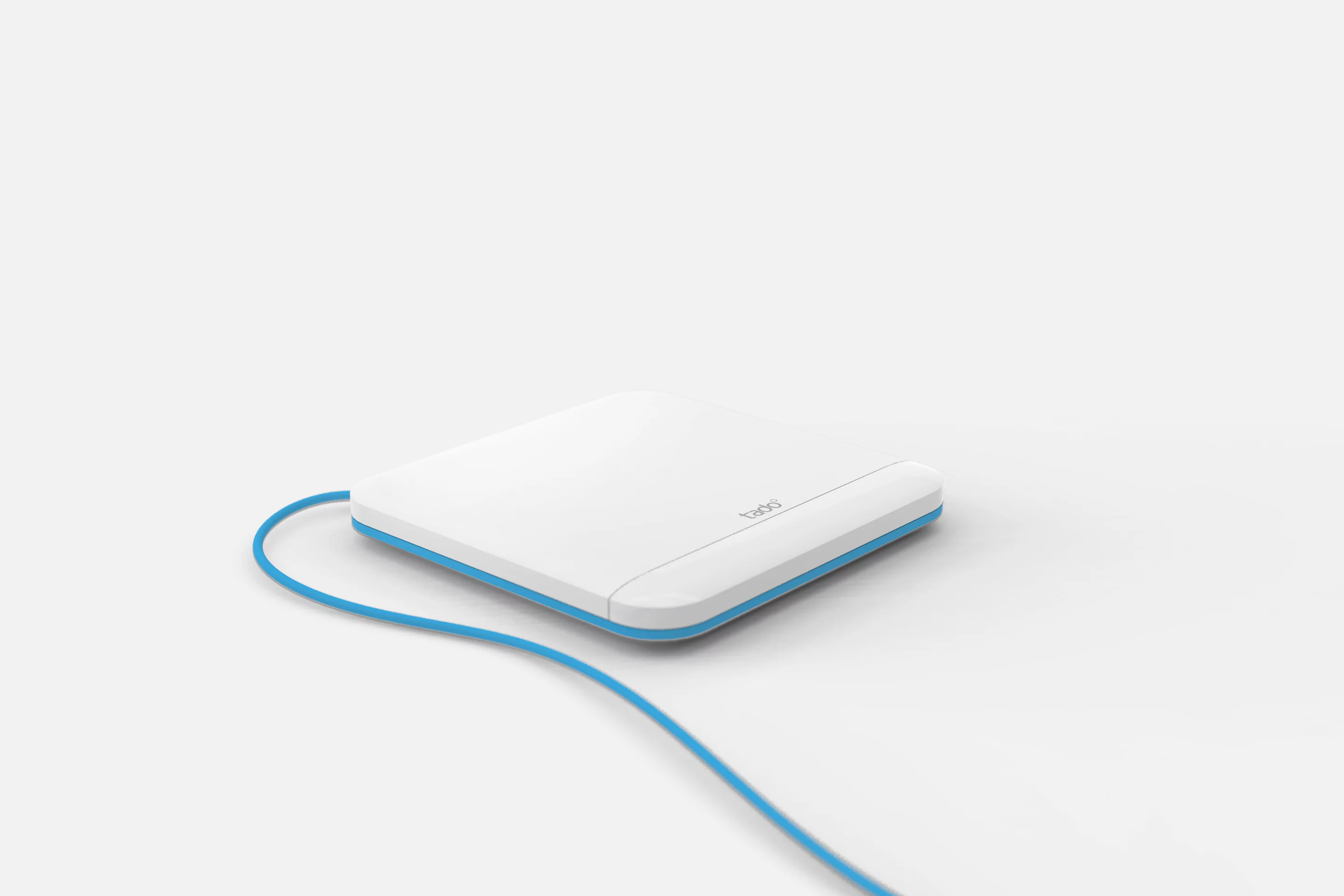 Tado can be controlled manually via its capacitive touch interface