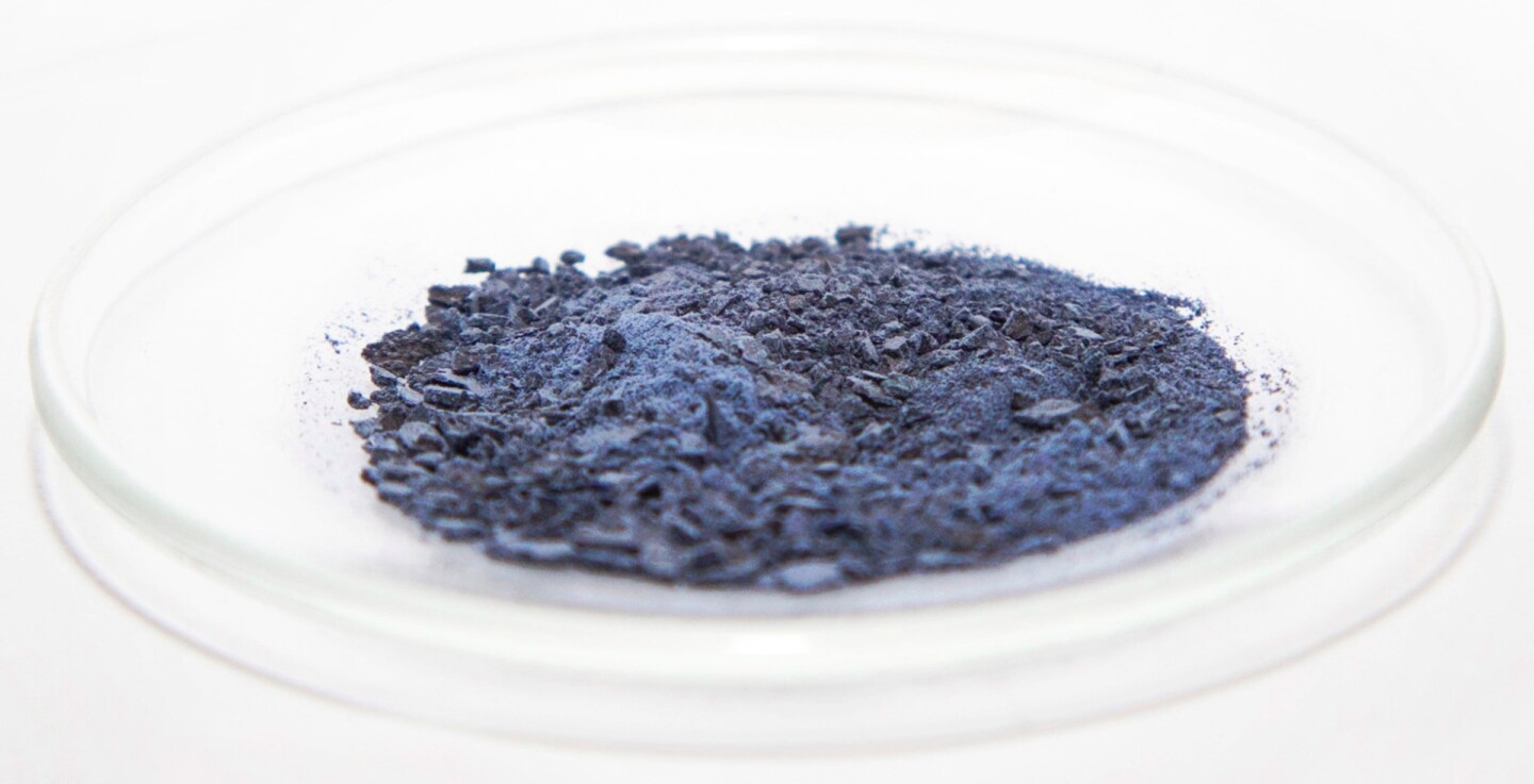 The indigoidine is further processed and purified after being produced by the bacteria, to the point that it's even safe for use as a colorant in food products, beverages and cosmetics