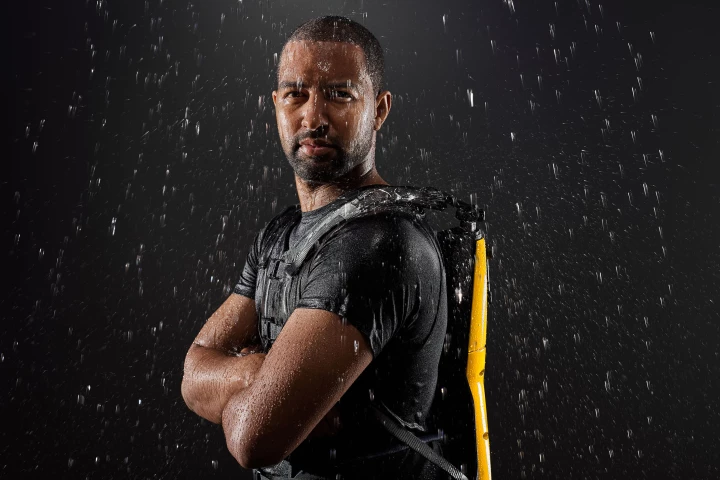 The waterproof 5th-gen Cray X supports the lower back during lifting, and comes with walking assist