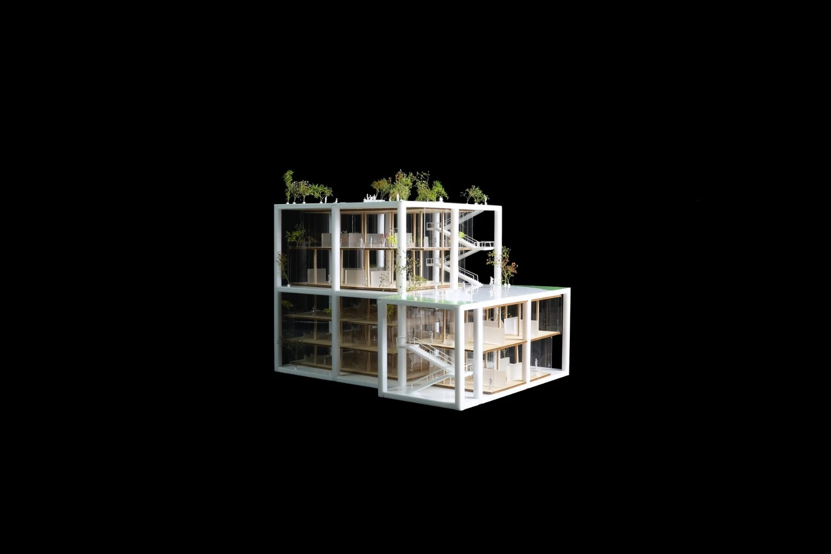 670 Mesquit would comprise two buildings organized into an L shape and divided into concrete cubes