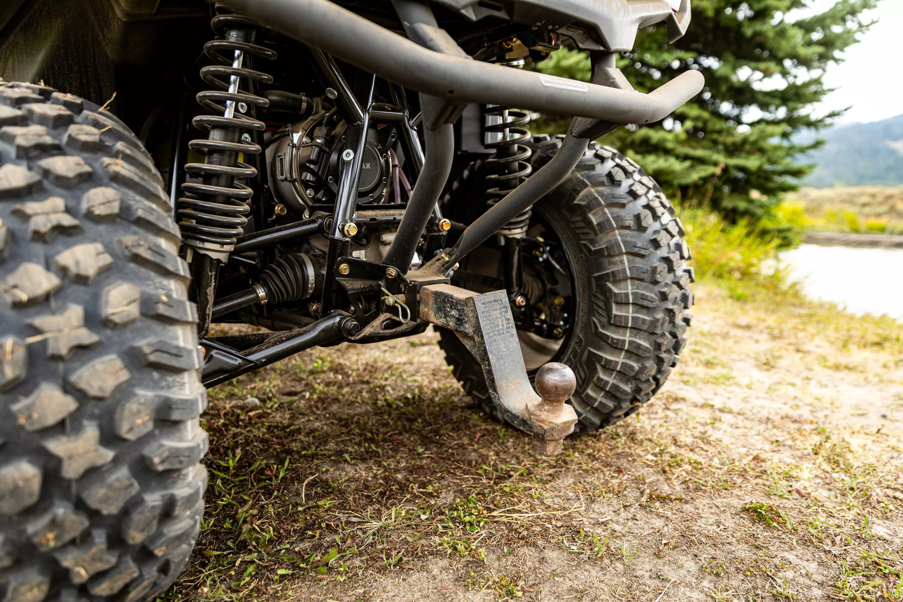 A 2-inch hitch receiver is standard on all Can-Am Outlander models, including the new Electric