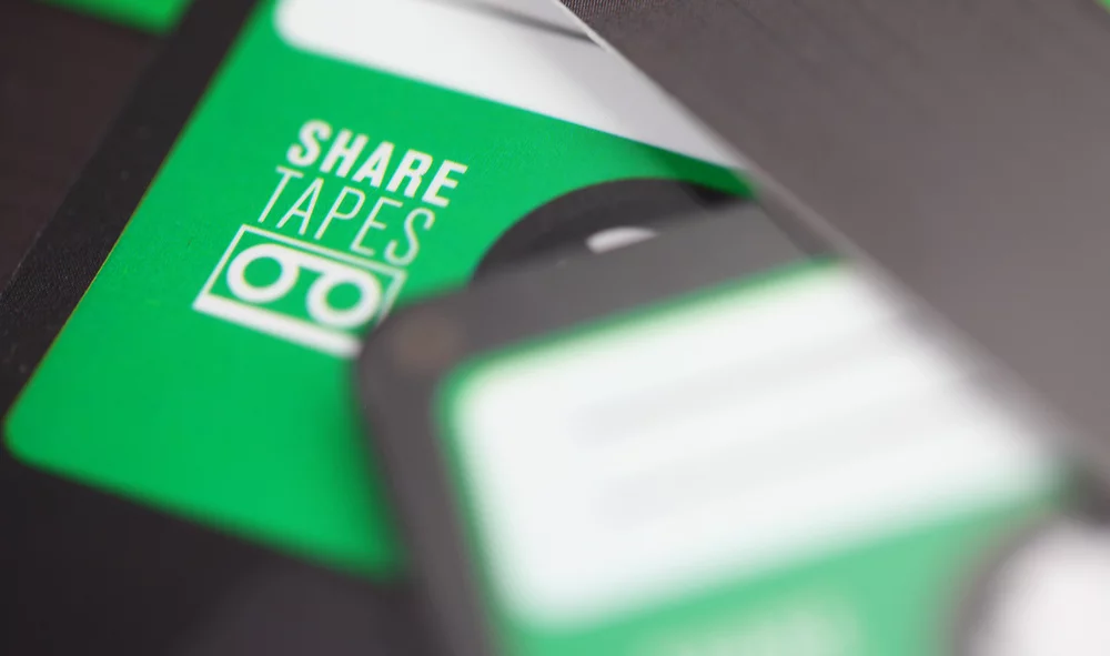 Sharetapes card with NFC functionality