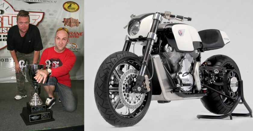 Toftner (pictured above left with Freddie Bertrand and the 2010 World Championship Trophy), is pursuing his dream of a dual purpose motorcycle that can transform at the flick of a switch and we cannot wait to see what he comes up with next.