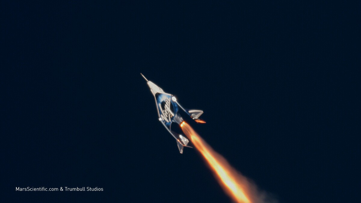 VSS Unity powering into space