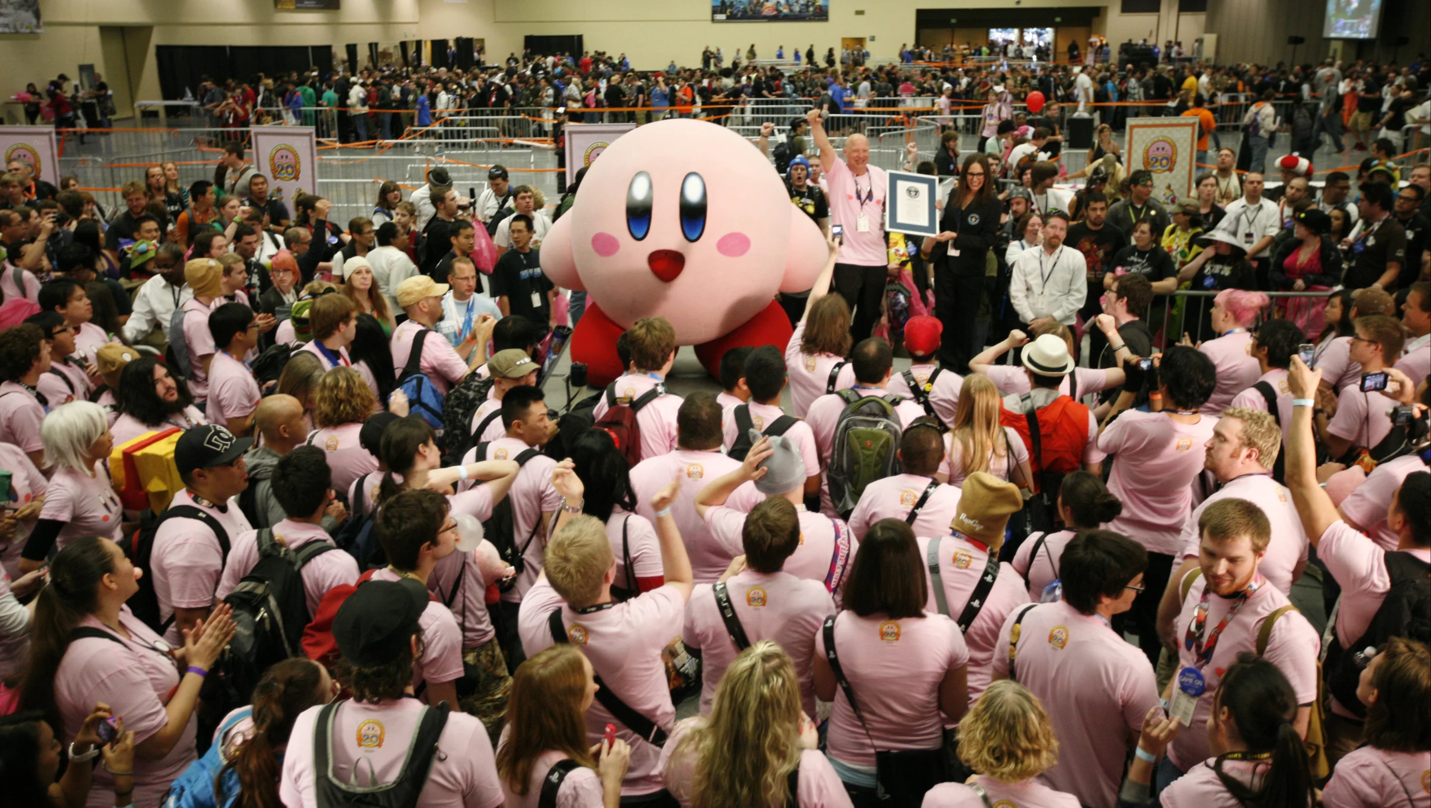 The previous record for most bubbles blown was set by 304 participants at Kirkwood Community College in Cedar Rapids, Iowa, on Oct. 27, 2010