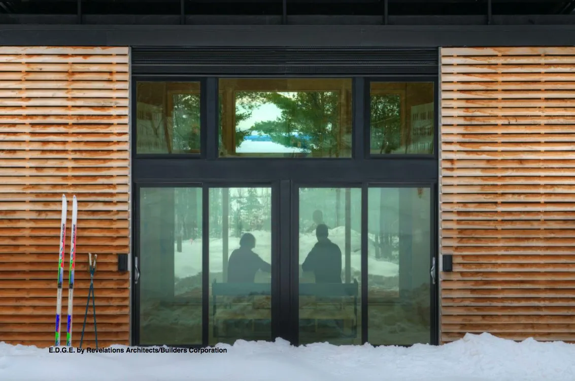 Floor-to-ceiling windows minimize feelings of claustrophobia
