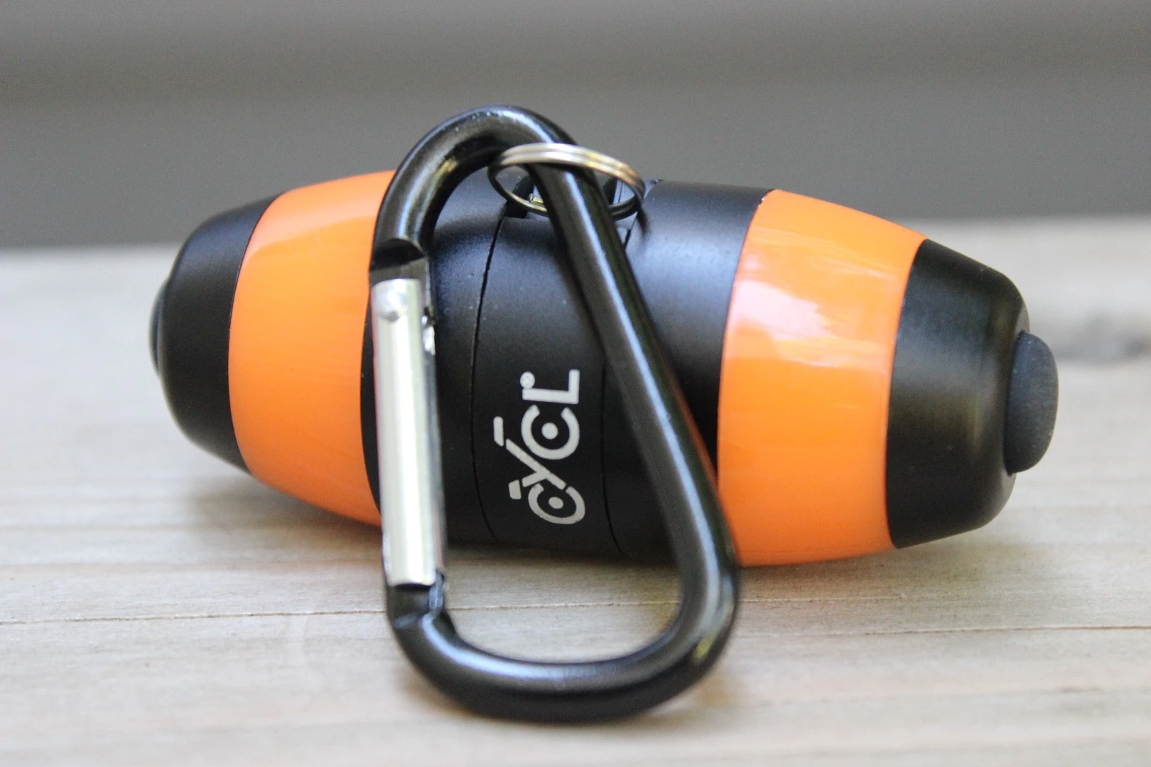 The two WingLight LED modules can be magnetically stuck together end-to-end, to form one unit that can then be tossed in a bag or hung off a pack using an included carabiner
