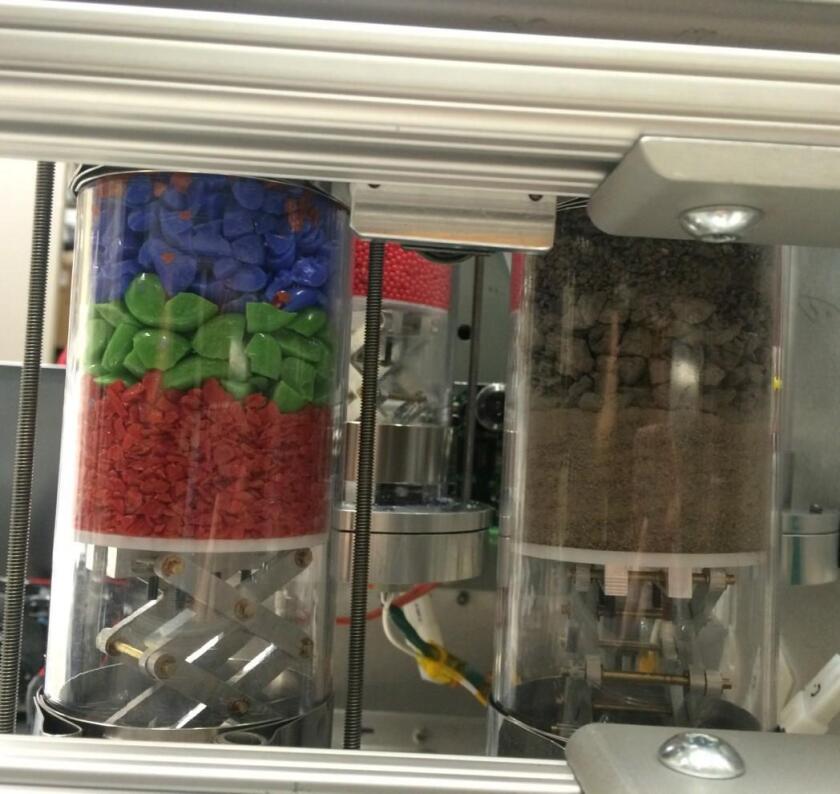 A sample of some the material that will be contained in the tubes of the Strata-1 experiment