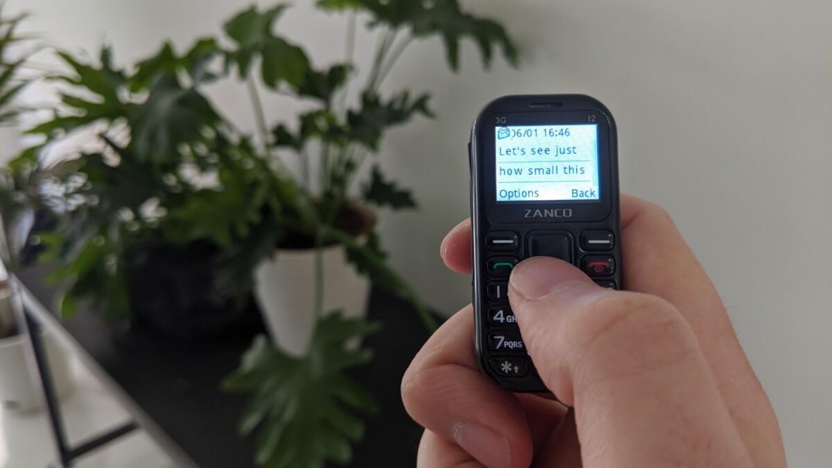 The Zanco tiny t2 is tricky to type on