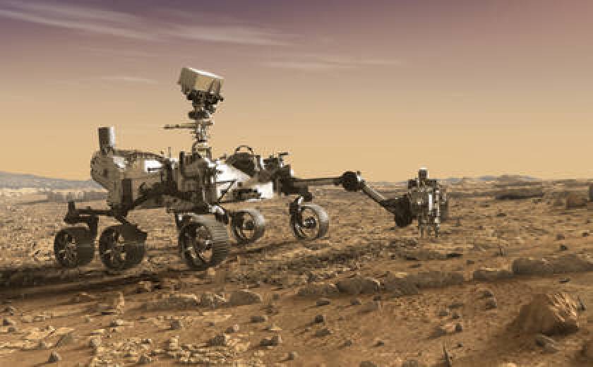 Artist's concept of the Mars 2020 rover