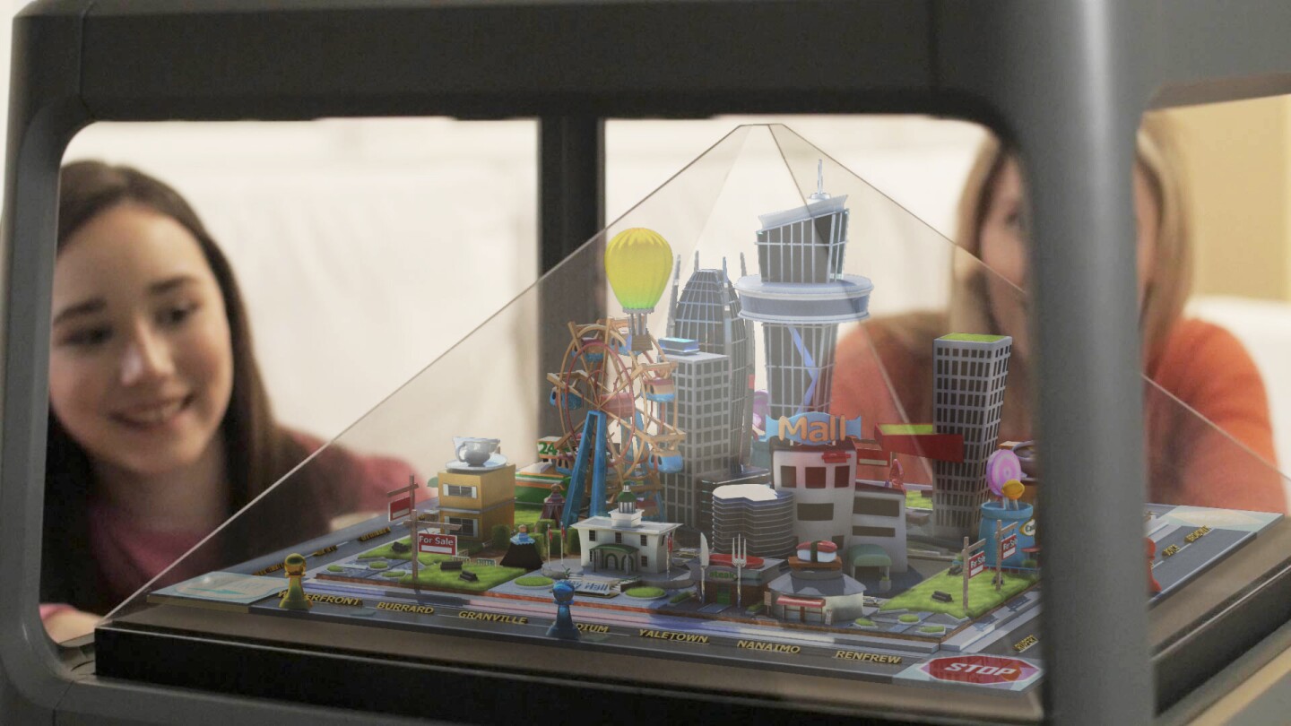 A virtual city displayed inside Holus