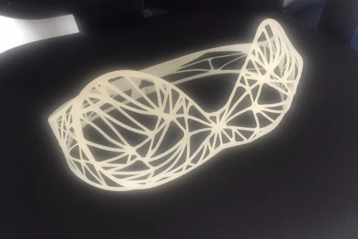 The elastic base of the bikini, minus its pollution-absorbing inserts