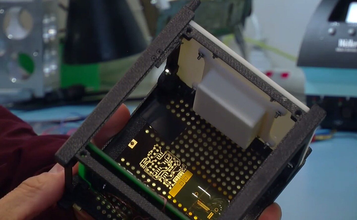 The prototype ionic motor that could be integrated into small satellites