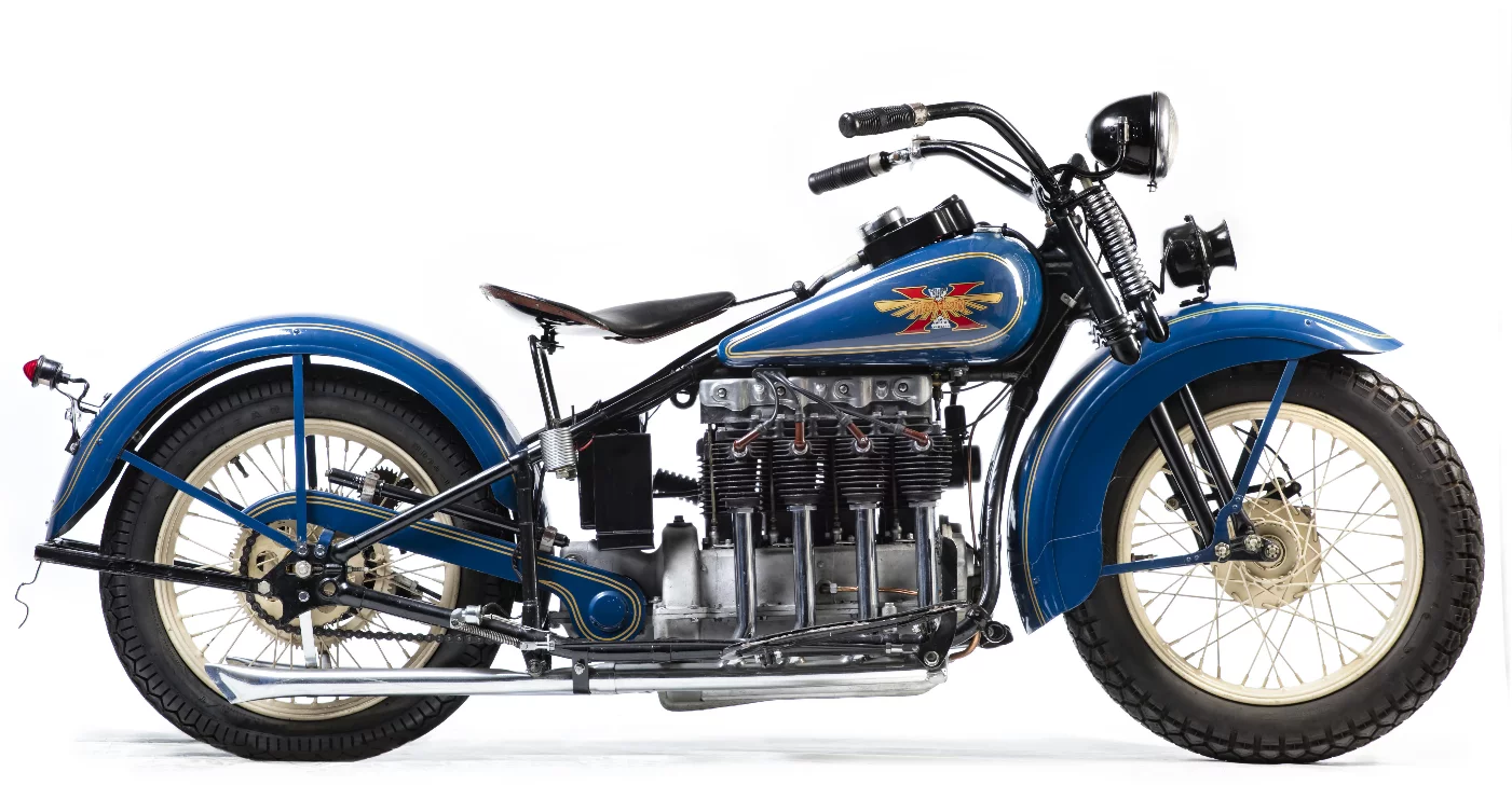 This 1931 Henderson 1301cc KJ Four (Lot 599) sold for £43,750 ($57,001).