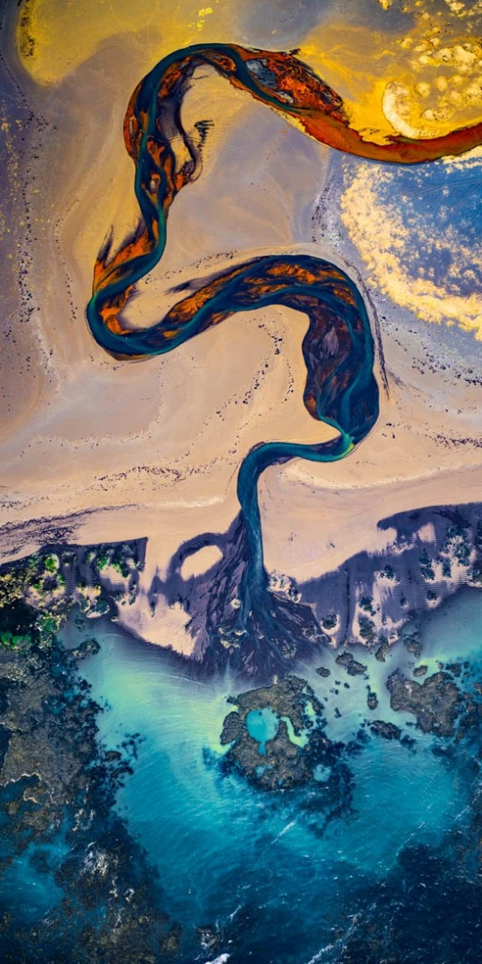 2nd Place, Carolyn Mitchum Award. River Of Fire, Iceland