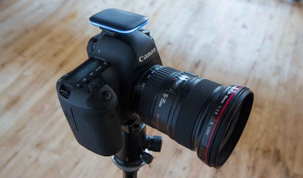 The Pulse remote trigger connects via USB, but can be mounted to a hot-shoe