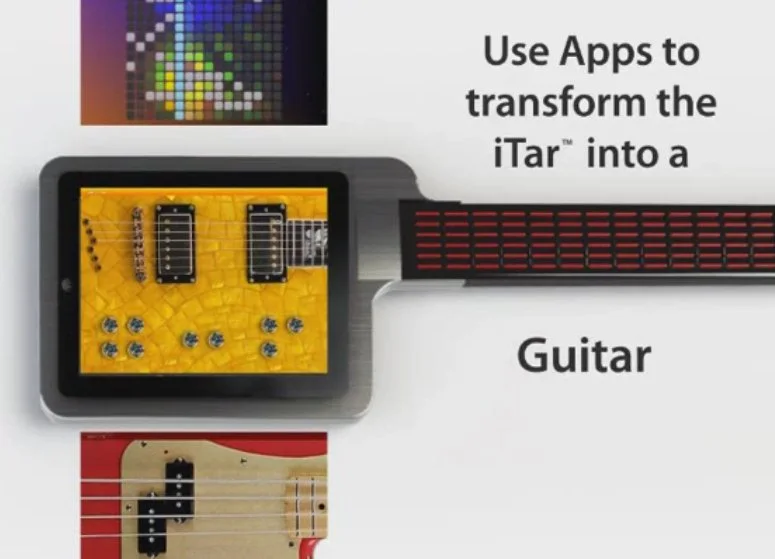The iTar can mimic favorite guitar tones, emulate a bass or become a digital music interface - all thanks to iPad apps