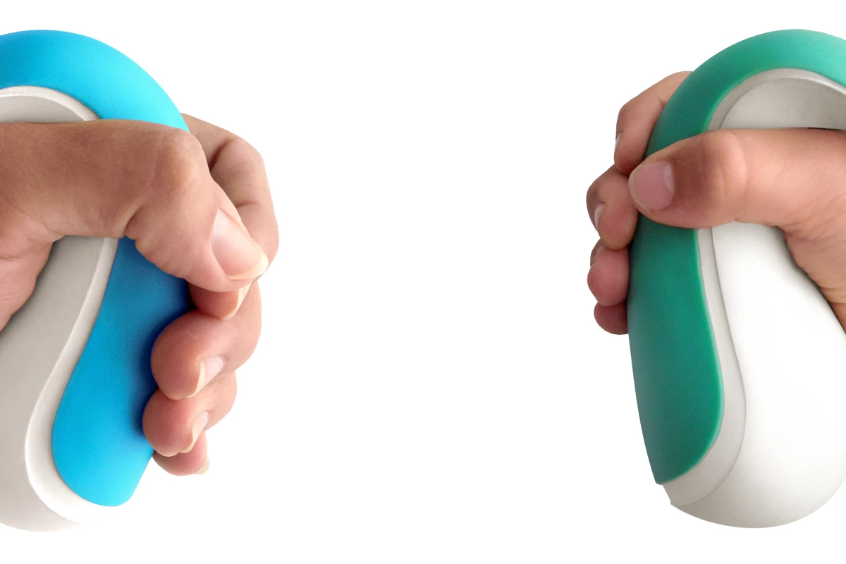 Frebble is designed to allow people to simulate holding hands over the internet