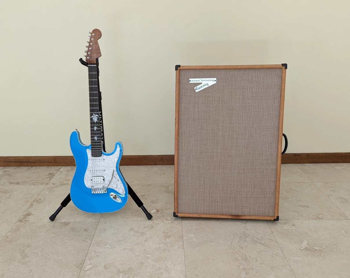 The ModelTwenty is designed to output tones with a much wider dispersion than conventional instrument speakers