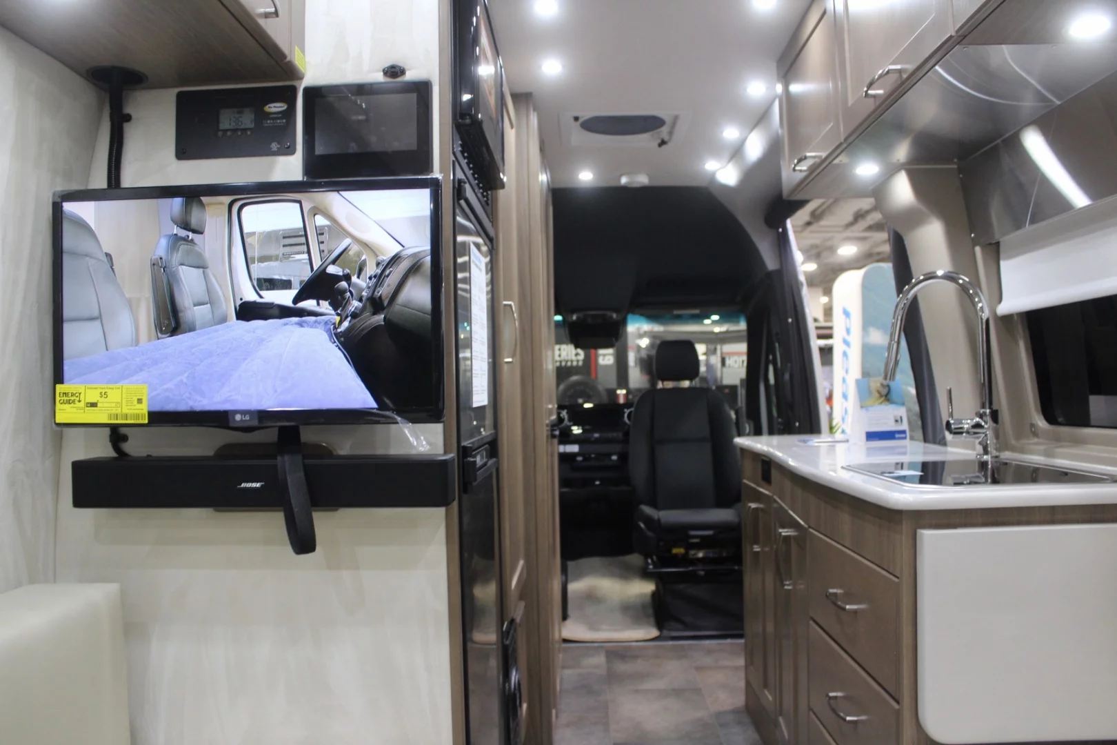 Sitting back on the sofa of the Pleasure-Way Plateau