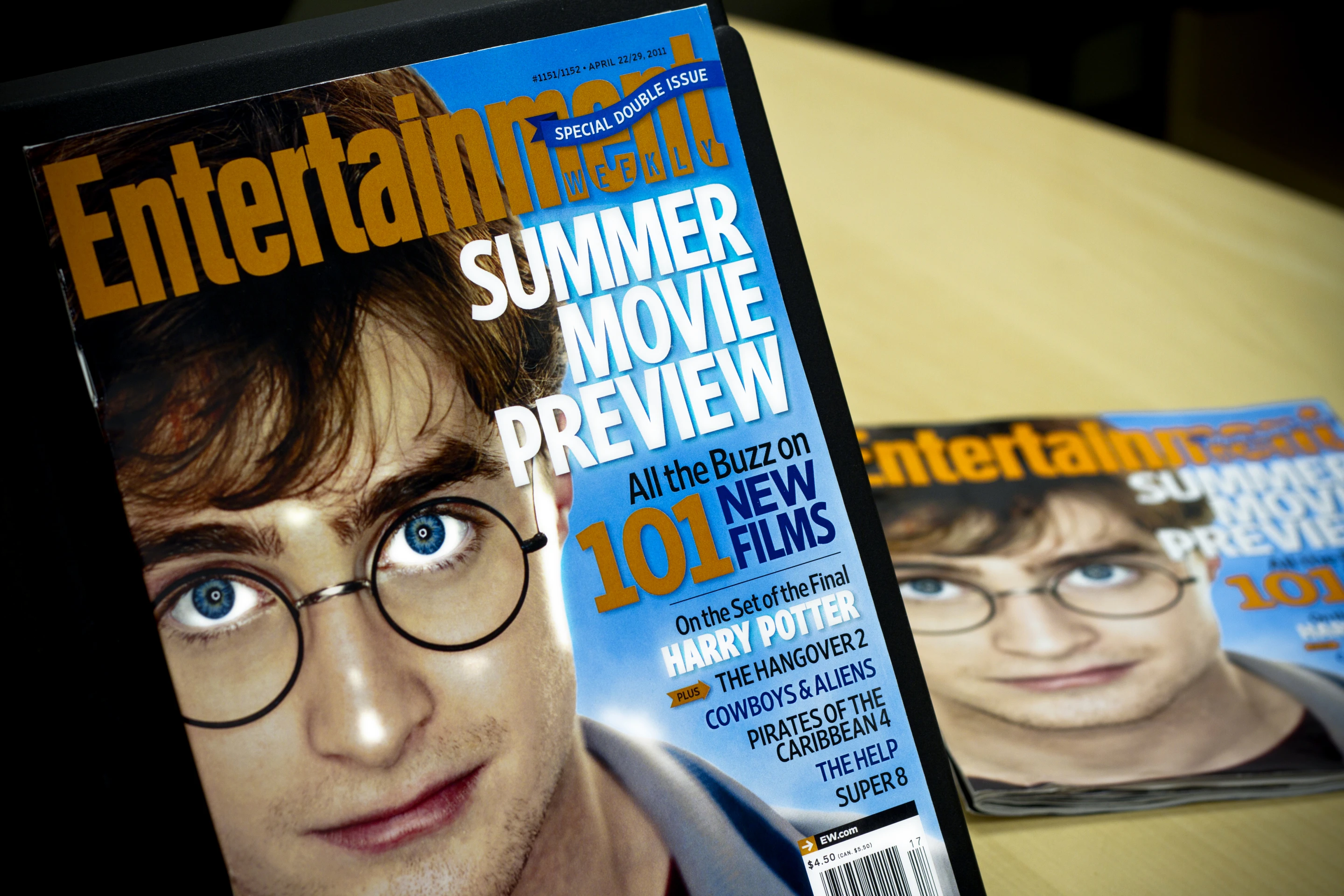 Close up of the powered magazine cover