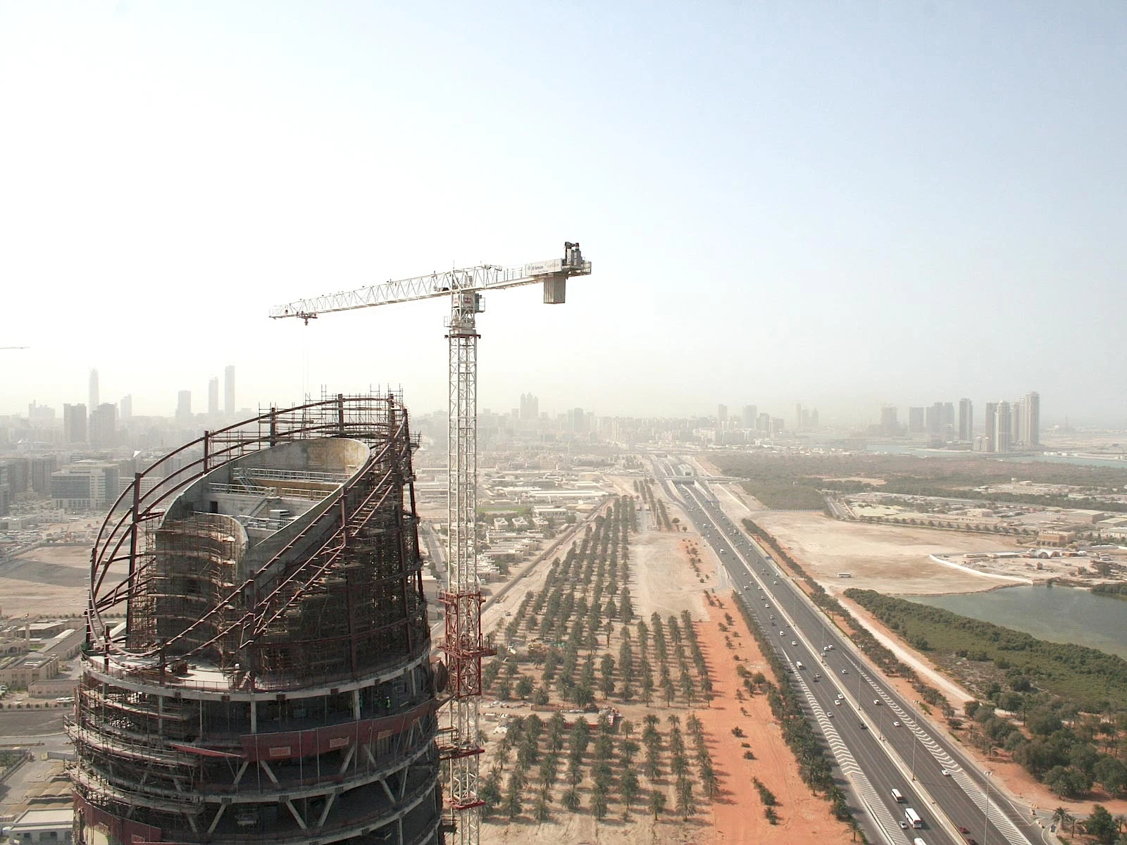 Al Bahar Towers under construction, Abu Dhabi, UAE