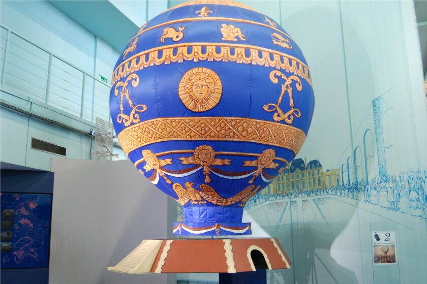 A model of the Montgolfier Brothers' balloon