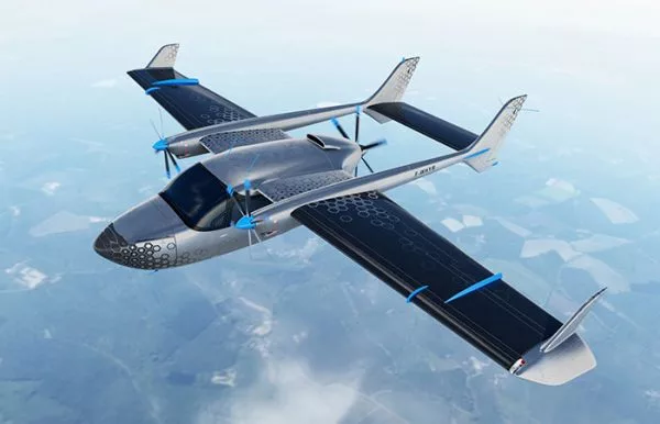 Along with providing propulsion, the Cassio's combustion engine also serves to charge the electric motors' batteries while in flight