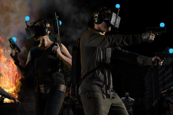 Melbourne-based startup Zero Latency built a wireless cooperative virtual reality environment in which you and a friend can blast – or run and hide from – zombies that seem freakishly real