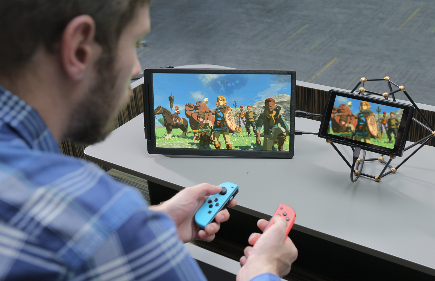 It's not all work and no play: CrowView can be used with gaming consoles for a bigger display