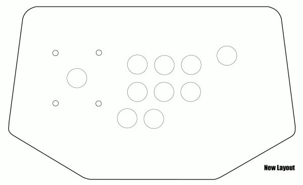 A diagram of the new and improved button layout