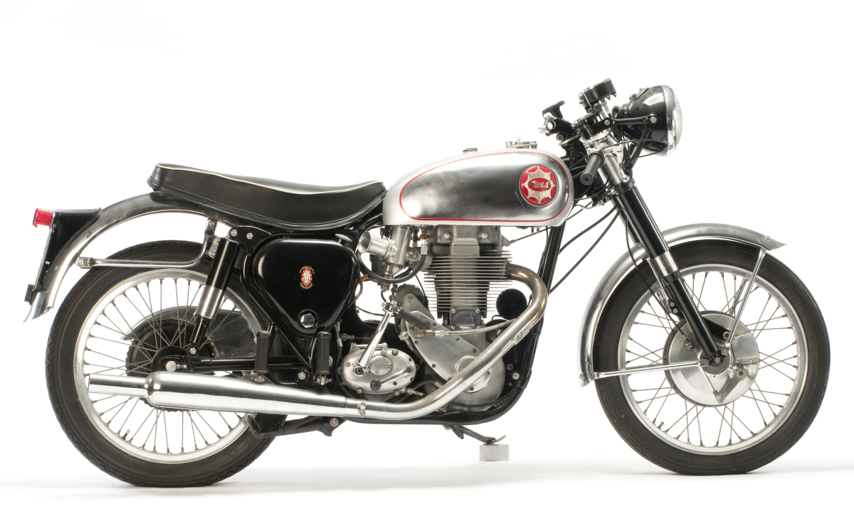 This 1957 BSA 500cc Gold Star was sold on June 7, 2014 for £9,430 (US$14,560)