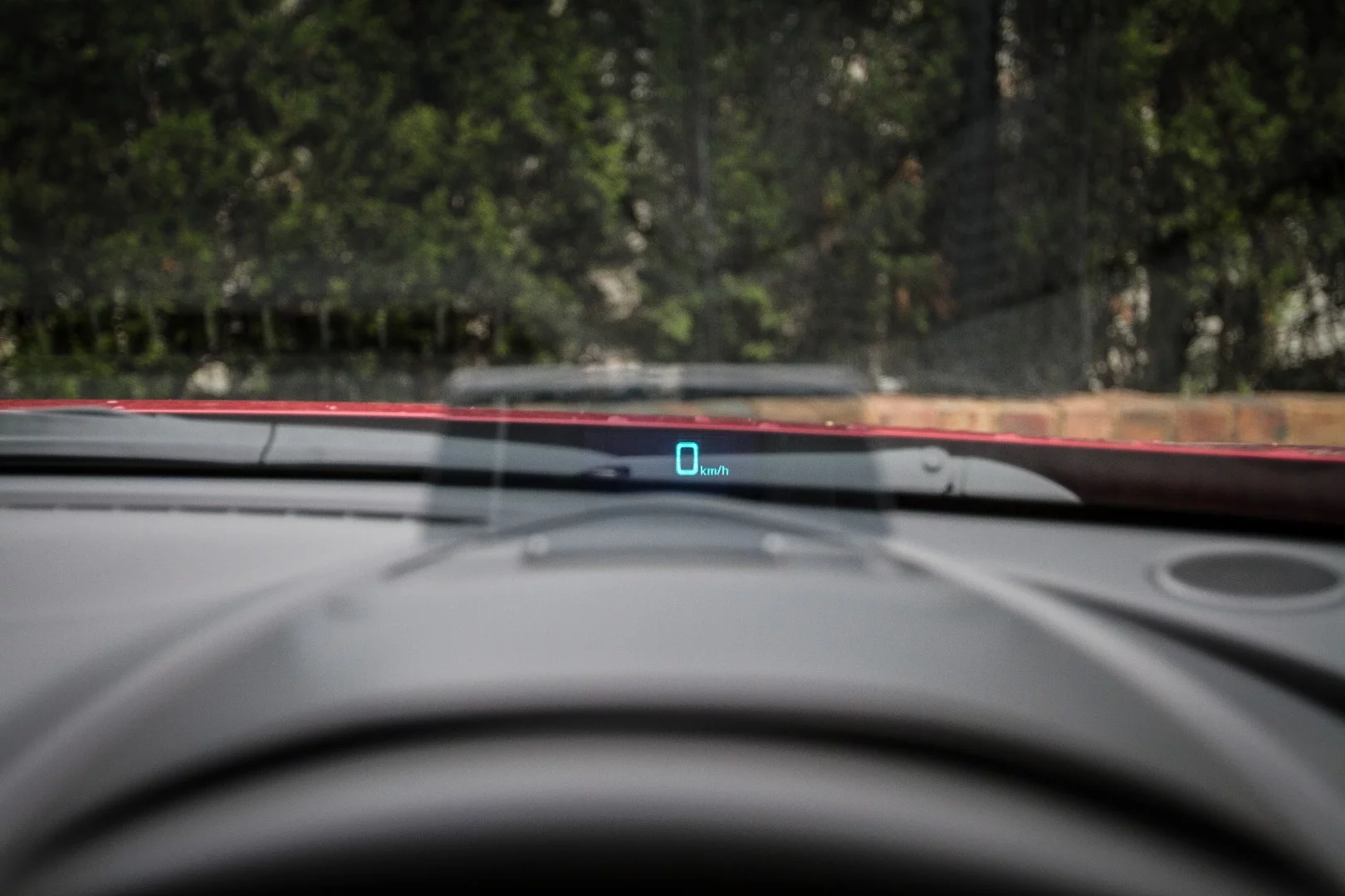 The CX-3's HUD might look fancy, but it's a bit of a gimmick for taller drivers who have to look down at the display