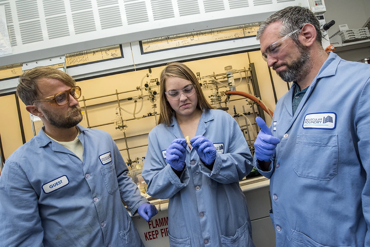 Researchers Peter Christensen, Kathryn Loeffler, and Brett Helms