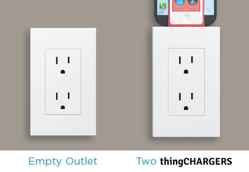 thingCHARGERs can be stocked for charging multiple devices