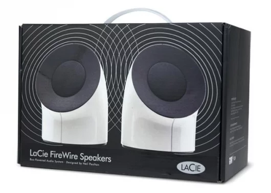 The LaCie FireWire speaker system for personal computers