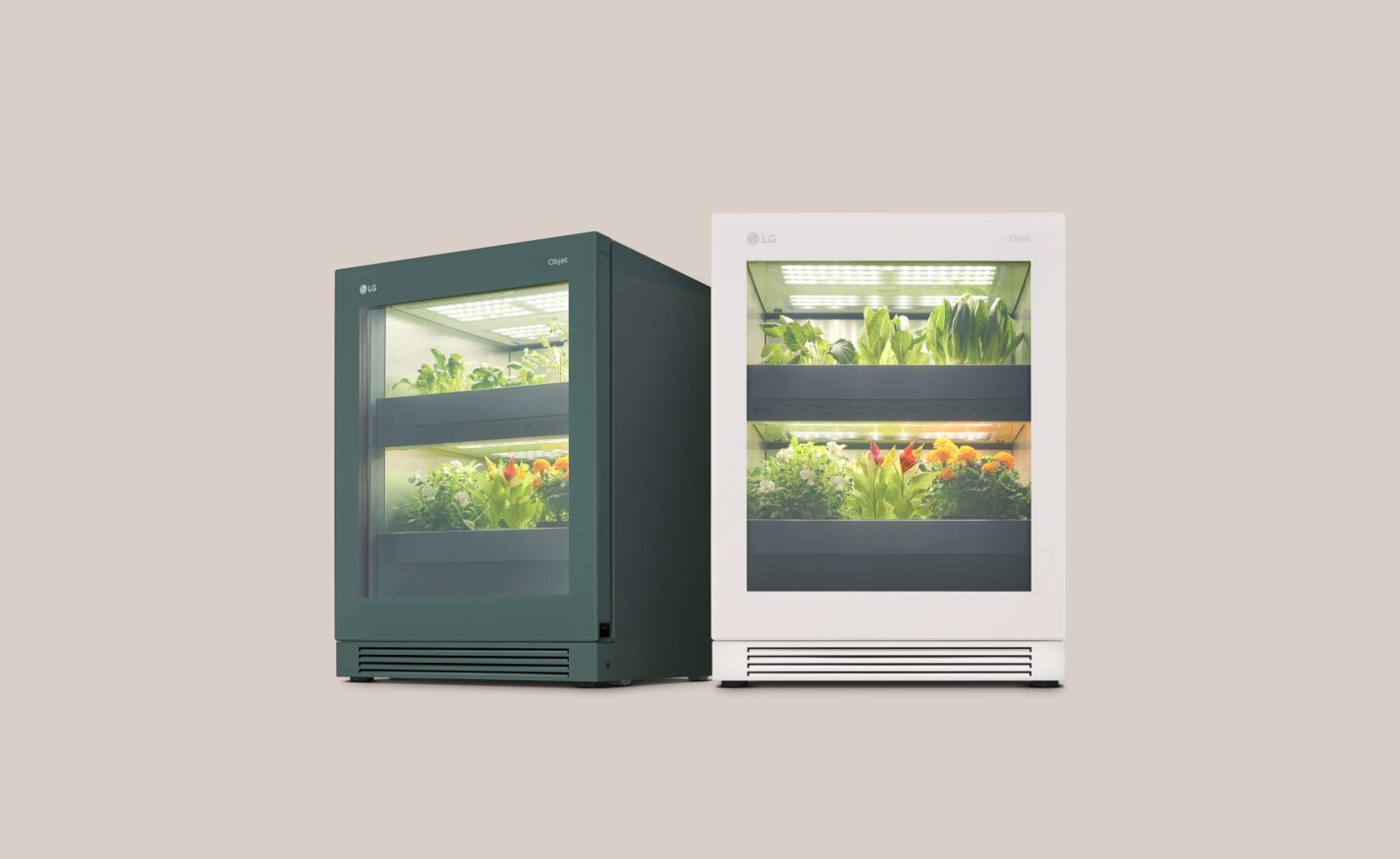The LG Tiiun controls lighting, temperature, airflow and water supply for optimum growth