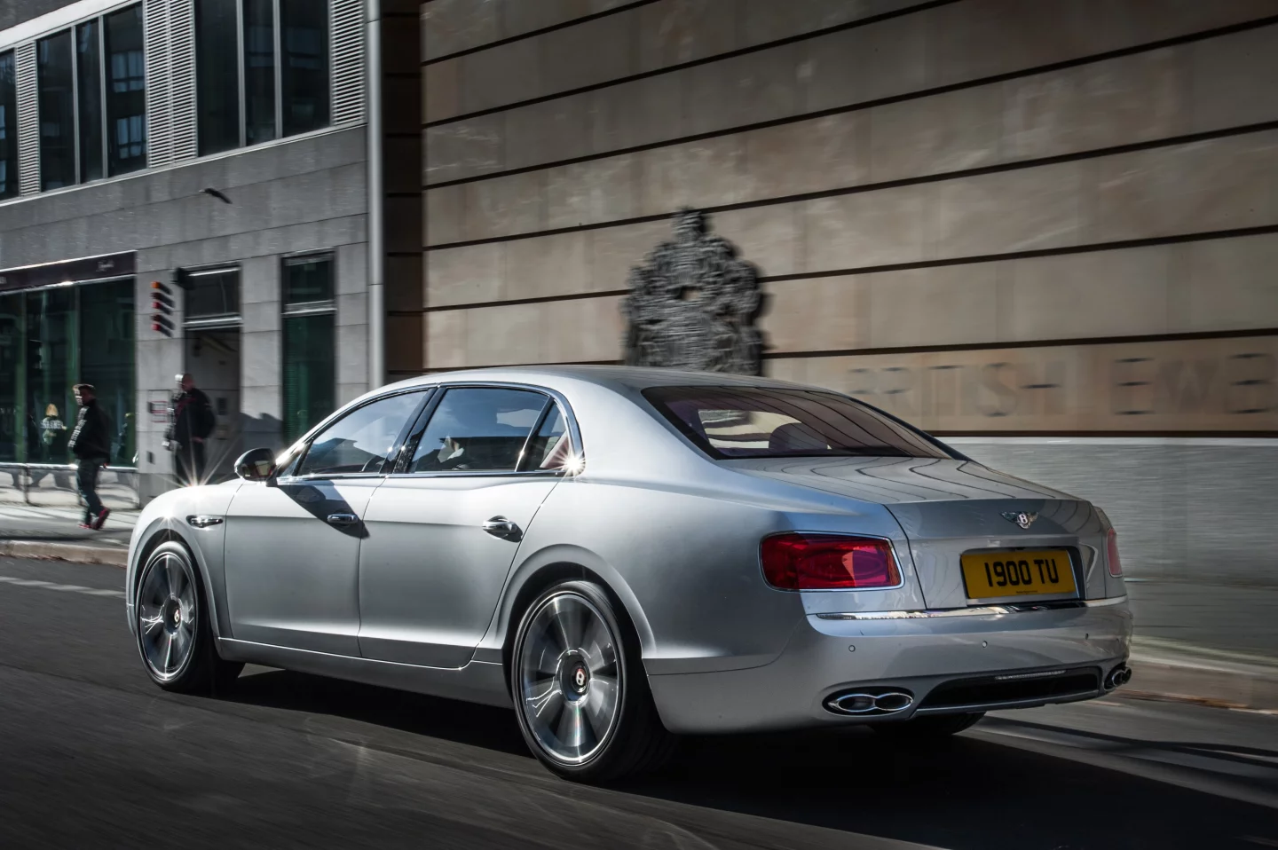 The Bentley Flying Spur V8's top speed is 183 mph (295 km/h)