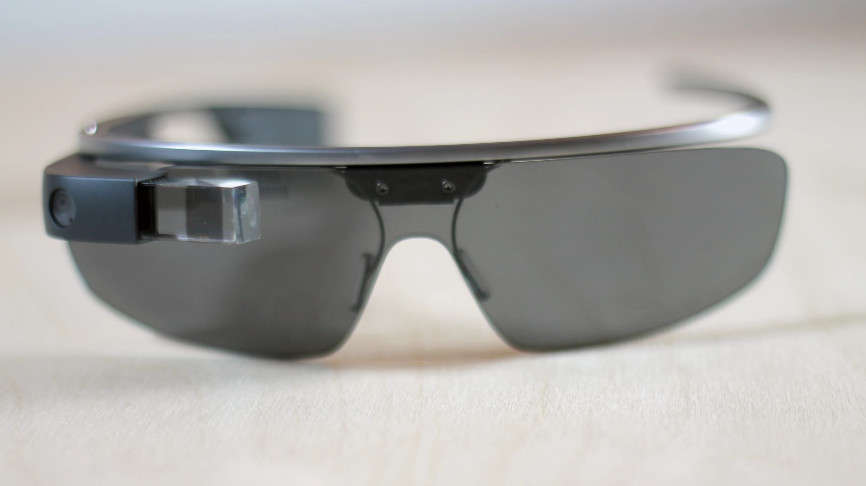The current Explorer Edition includes a separate shade accessory, that turns it into a pair of sunglasses