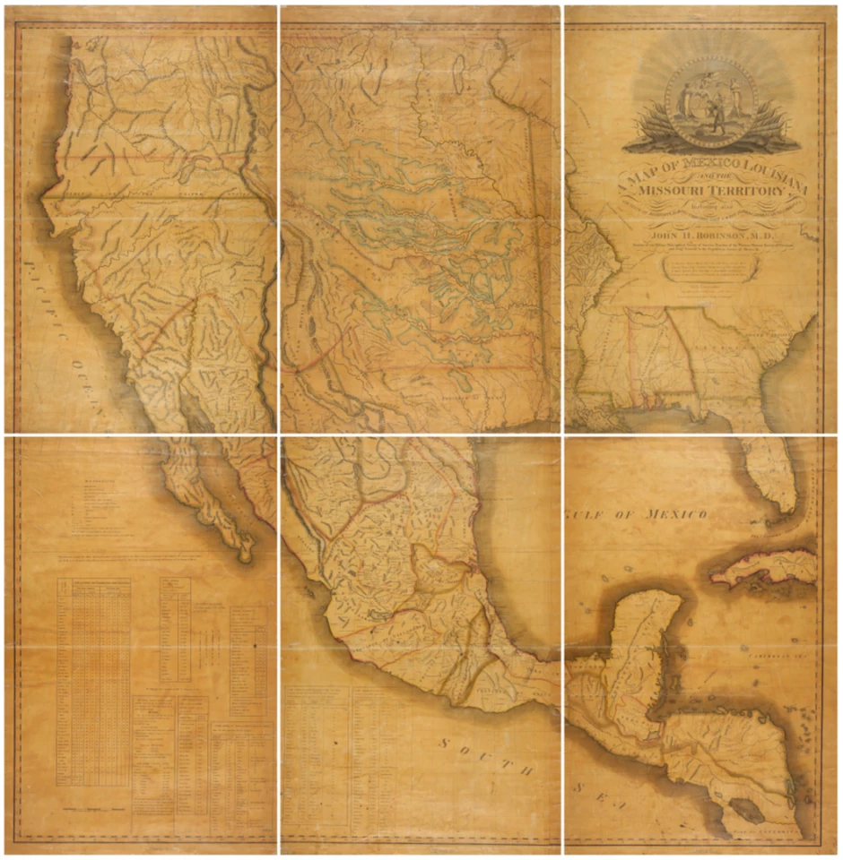 $350,000 | A Map Of Mexico, Louisiana And The Missouri Territory by John Hamilton Robinson | Auction House: Sotheby's | Sale price: US$50,000 | Official Estimate: US$200,000 to 300,000 | Date of sale: January 17, 2018