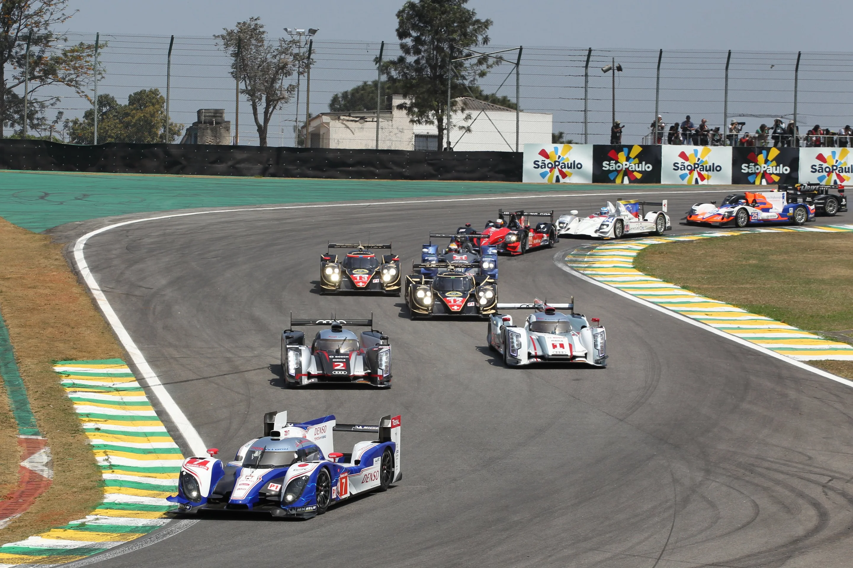 The first lap of the event