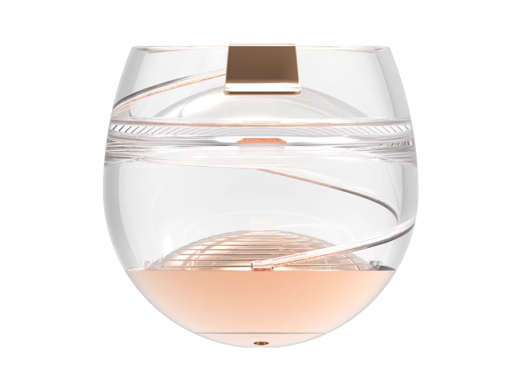 The Space Glass uses capillary action to simulate gravity in sipping
