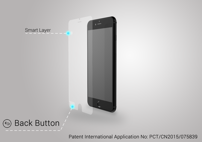 Halo Back transfers any touch from the left side of the home button to the top left of the screen