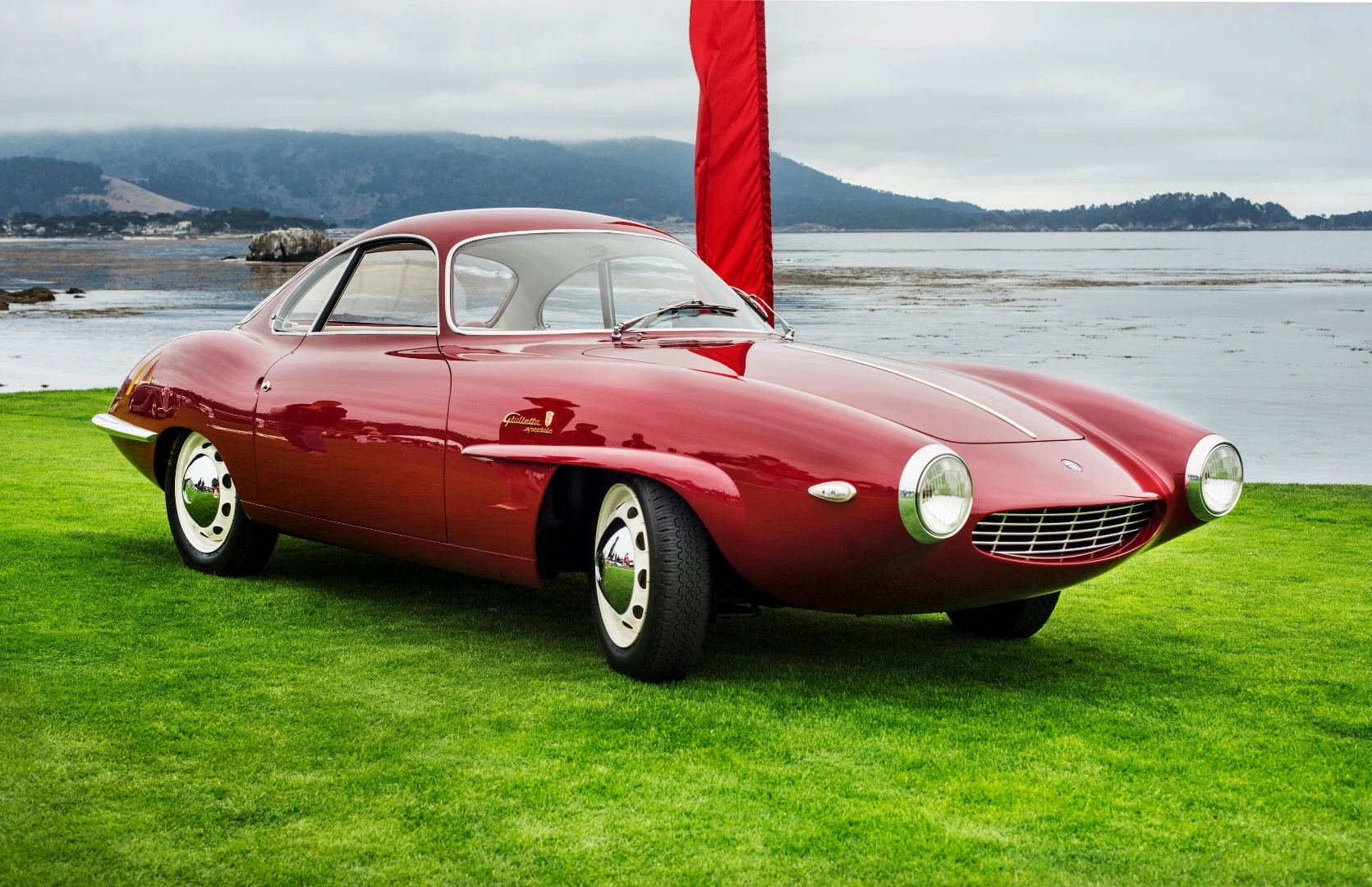 The winning 1957 Alfa Romeo Giulietta Sprint Speciale Prototipo by Bertone from the 2017 Concorso d'Eleganza Villa d'Este