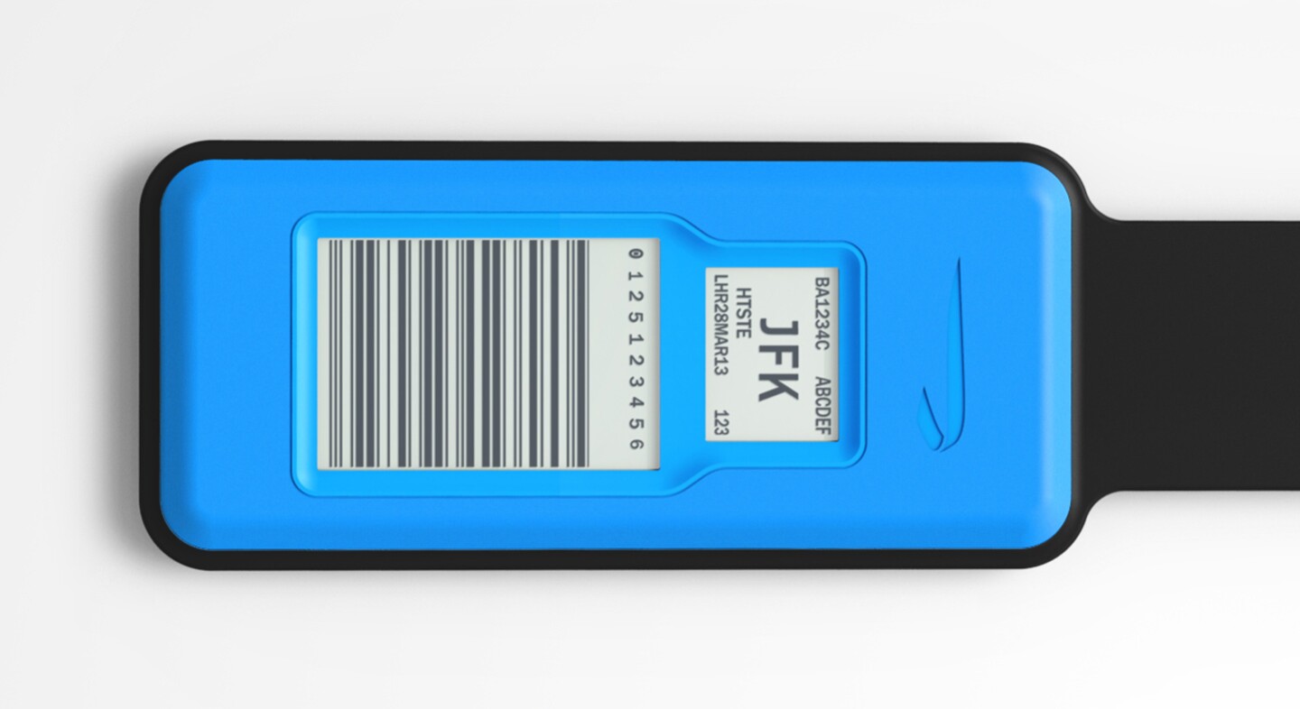 Rather than receiving a new tag for every time they travel, passengers just keep the same one and update it for the next trip