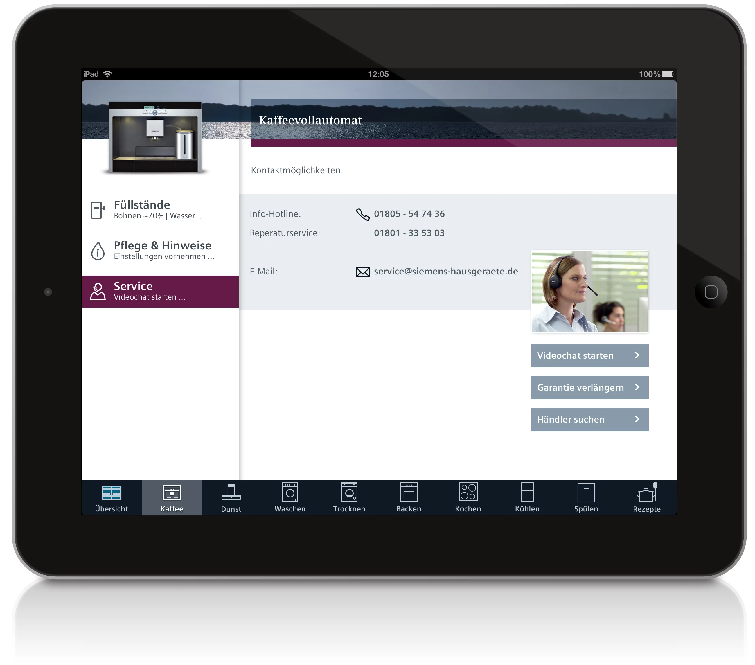 Appliances could be repaired via a live chat app