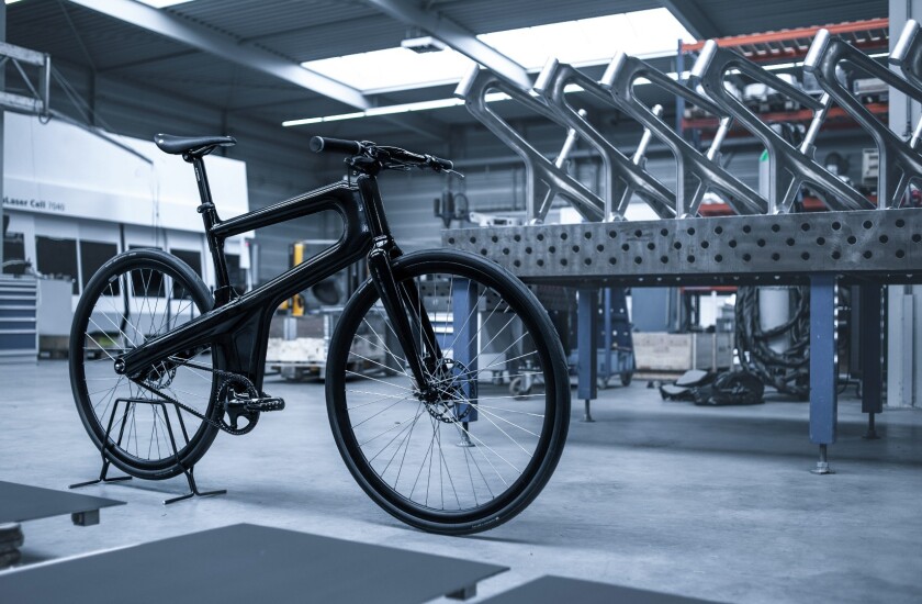 The frame production process for Mokumono frames is automated, using robots