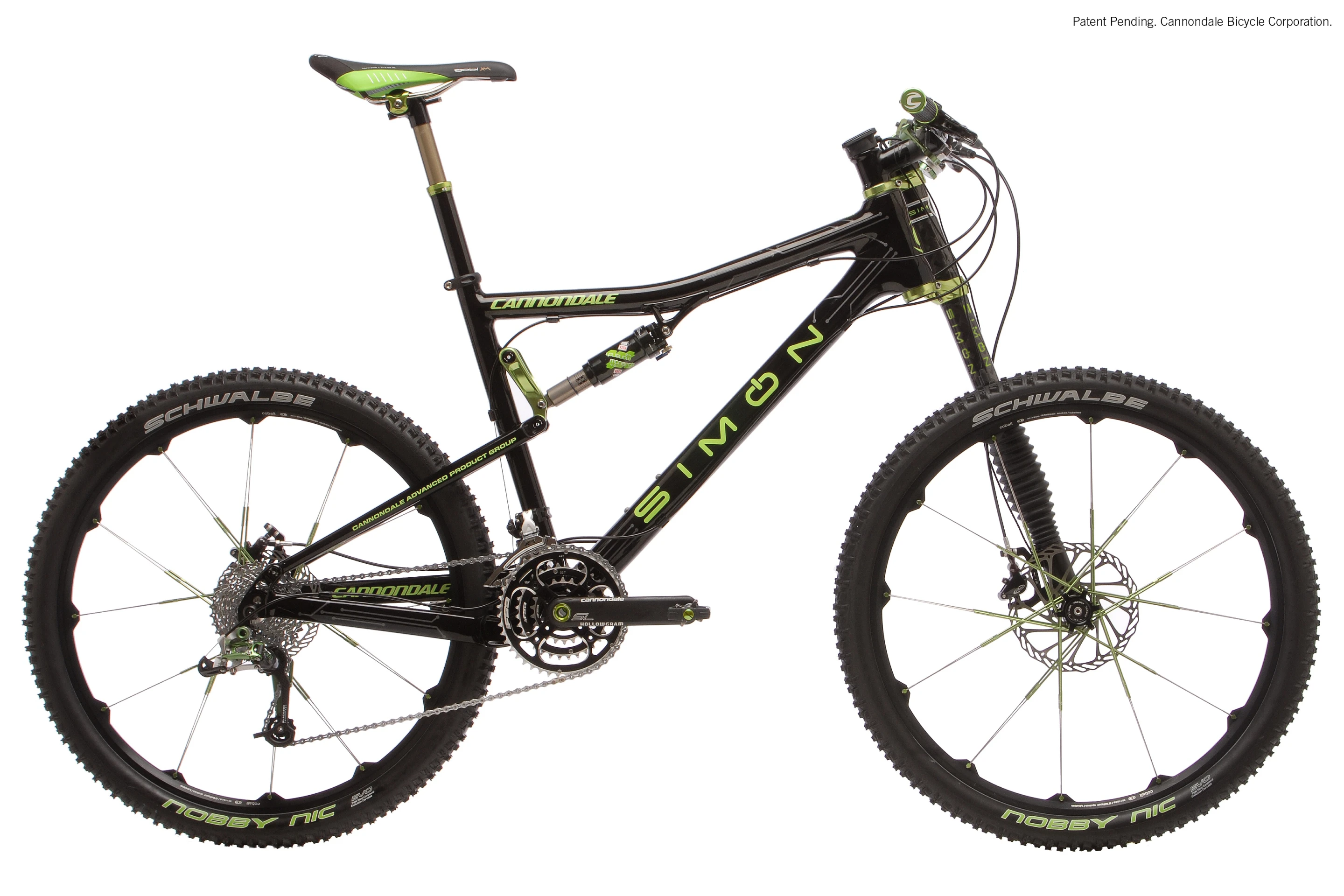 A one-off Cannondale display bike, sporting the Simon fork