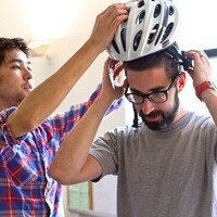 The system would use neurotransmitters in the helmet to measure brainwaves