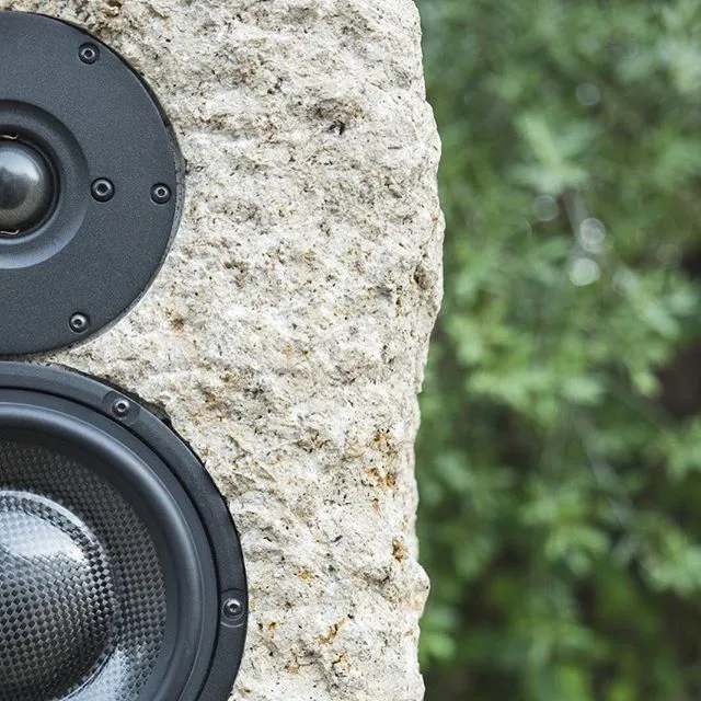 Each member of the Stones Speakers family is made using Trachyte from the Euganean hills